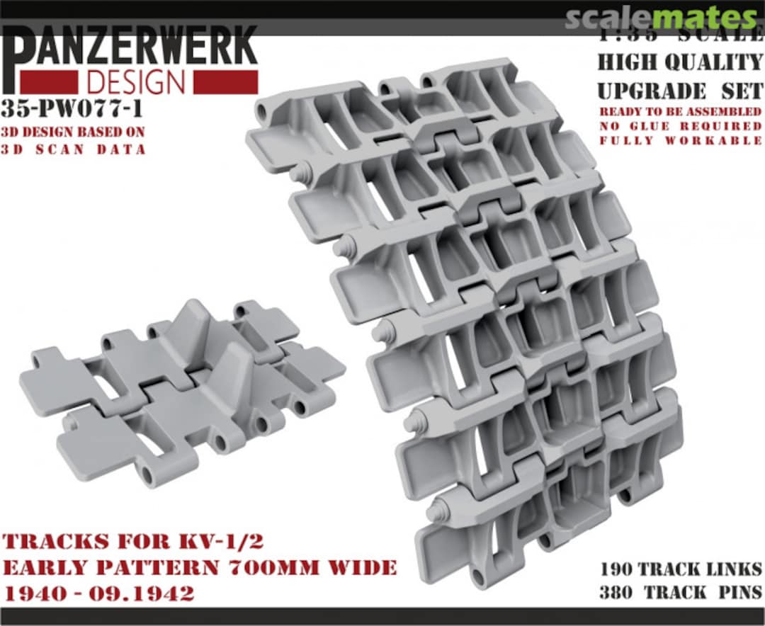 Boxart Tracks for KV-1/2 35PW-077-1 Panzerwerk design Boxart Tracks for KV-1/2 35PW-077-1 Panzerwerk design
