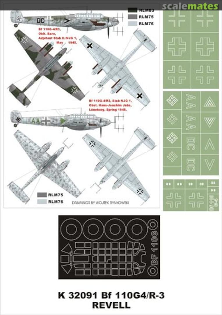 Boxart Messerschmitt Bf 110G-4/R3 K32091 Montex Boxart Messerschmitt Bf 110G-4/R3 K32091 Montex