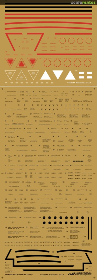 Boxart F-86 Sabre Stencils 1 Ver 1.0 ST32024V1 HobbyDecal Boxart F-86 Sabre Stencils 1 Ver 1.0 ST32024V1 HobbyDecal