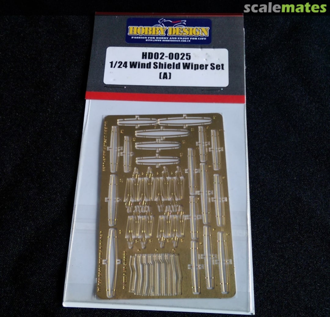 Boxart Windshield Wiper Set A HD02-0025 Hobby Design Boxart Windshield Wiper Set A HD02-0025 Hobby Design