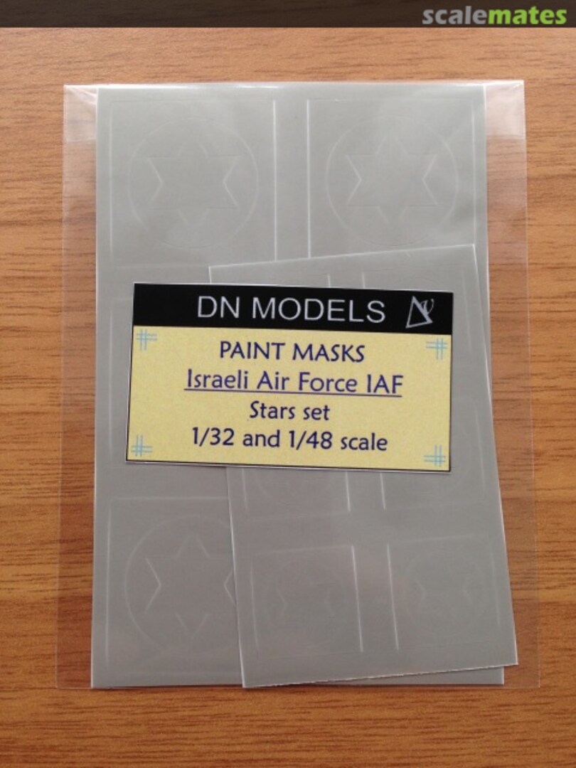 Boxart Israeli Stars Mask set 1/32 1/48 32/827-001 DN Models Boxart Israeli Stars Mask set 1/32 1/48 32/827-001 DN Models
