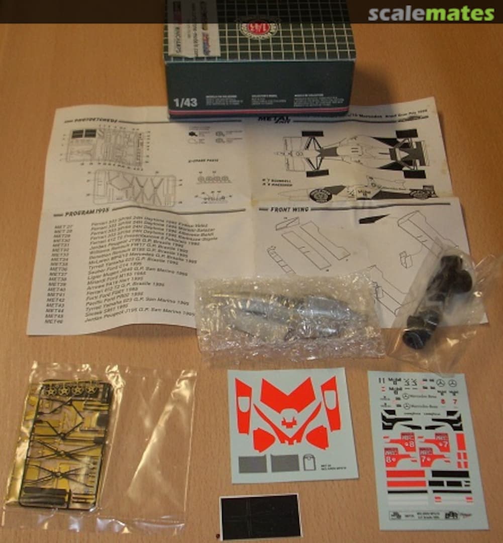 Boxart Mc Laren Mercedes MP 4/10 "Mobil 1" MET35 BBR Boxart Mc Laren Mercedes MP 4/10 "Mobil 1" MET35 BBR