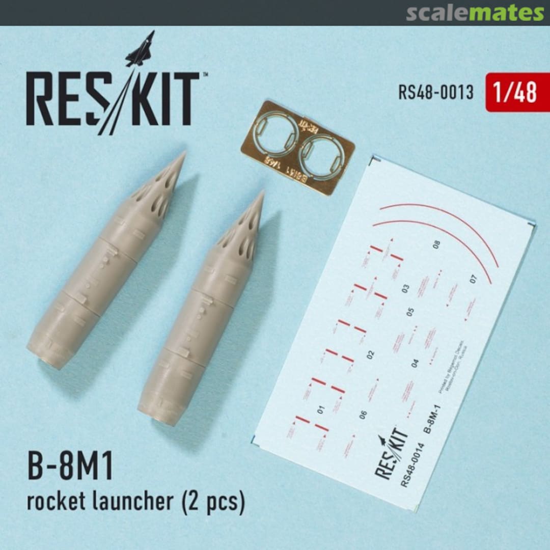 Boxart B-8М1 rocket launcher RS48-0013 ResKit