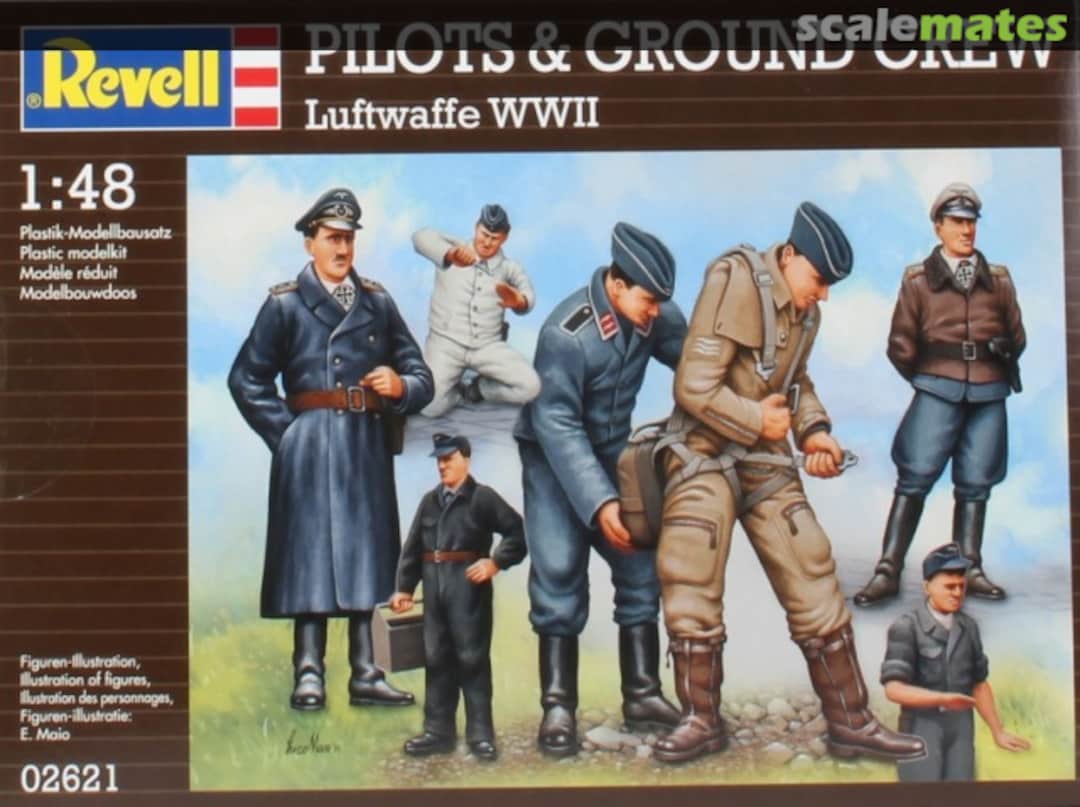 Boxart Pilots & Ground Crew Luftwaffe WWII 02621 Revell Boxart Pilots & Ground Crew Luftwaffe WWII 02621 Revell