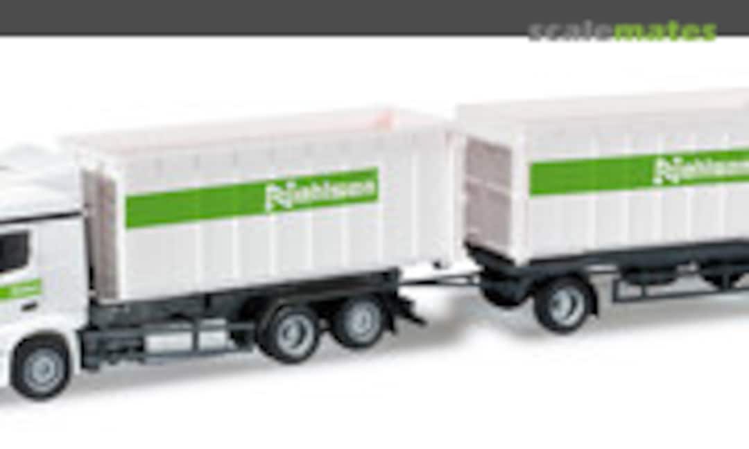 Mercedes-Benz Actros Streamspace 2.3 Abrollmulden-Hängerzug &quot;Nehlsen Gruppe&quot; (Herpa 303347)
