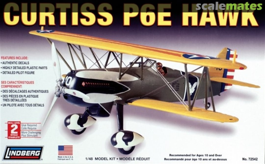 Boxart Curtiss P6E Hawk 72542 Lindberg Boxart Curtiss P6E Hawk 72542 Lindberg