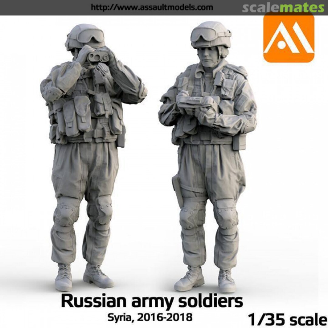 Boxart Set: 2 Russian army soldiers 35A07 Assault Models Boxart Set: 2 Russian army soldiers 35A07 Assault Models