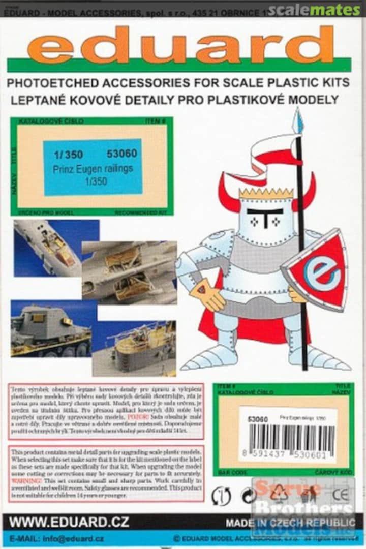 Boxart Prinz Eugen railings 53060 Eduard Boxart Prinz Eugen railings 53060 Eduard