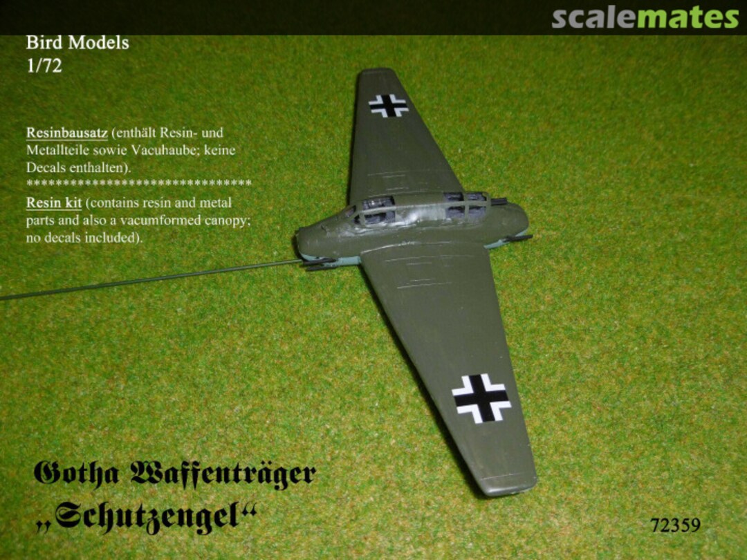 Boxart Gotha Waffenträger "Schutzengel" 72359 Bird Models Boxart Gotha Waffenträger "Schutzengel" 72359 Bird Models