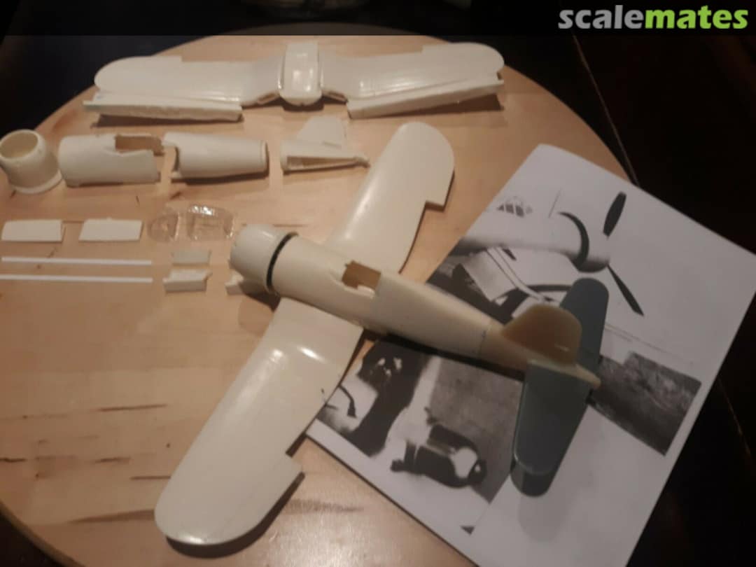 Boxart XF4U-1 Corsair Prototype resin Conversion Set Yellow Wings 109ace Boxart XF4U-1 Corsair Prototype resin Conversion Set Yellow Wings 109ace