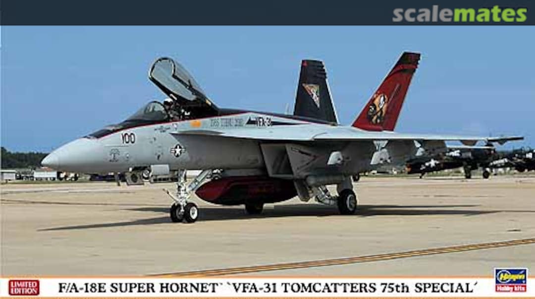 Boxart F/A-18E Super Hornet `VFA-31 Tomcatters 75th Special´ 01947 Hasegawa Boxart F/A-18E Super Hornet `VFA-31 Tomcatters 75th Special´ 01947 Hasegawa