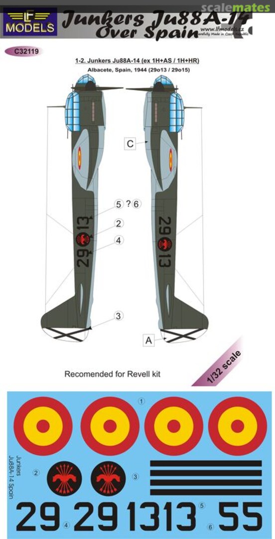 Boxart Junkers Ju88A-14 C32119 LF Models Boxart Junkers Ju88A-14 C32119 LF Models