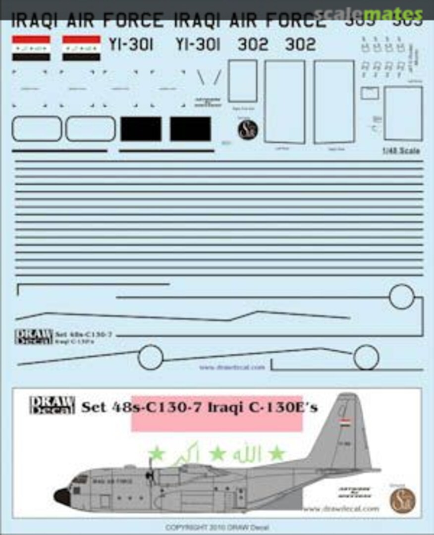 Boxart Lockheed C-130E Hercules 72-C130-7 Draw Decal Boxart Lockheed C-130E Hercules 72-C130-7 Draw Decal