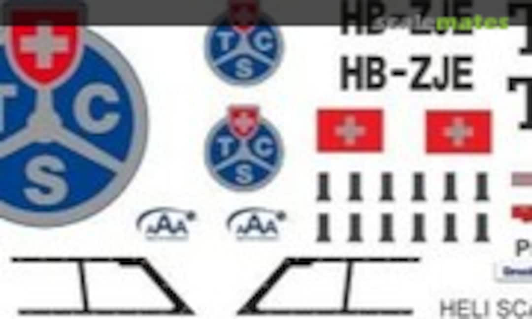 1:32 EC 135 - Touring Club Schweiz - HB-ZJE (Heli Scale Quality Decal 277)