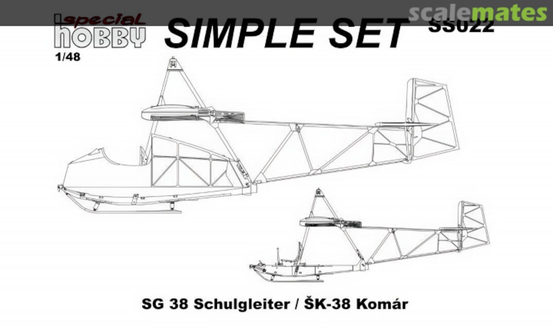 Boxart SG-38 Schulgleiter / ŠK-38 Komár SS022 Special Hobby Boxart SG-38 Schulgleiter / ŠK-38 Komár SS022 Special Hobby