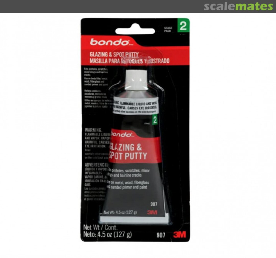 Boxart Bondo Professional Glazing and Spot Putty #907 60455055727 3M Boxart Bondo Professional Glazing and Spot Putty #907 60455055727 3M