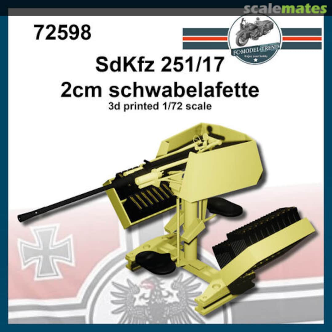 Boxart Sd.Kfz 251/17 Schwebelafette 72598 FC Model Trend Boxart Sd.Kfz 251/17 Schwebelafette 72598 FC Model Trend