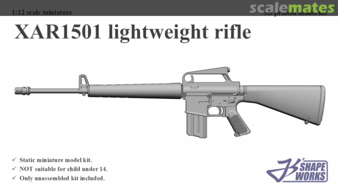 Boxart XAR1501 lightweight rifle JS12A033 Js' Shapeworks Boxart XAR1501 lightweight rifle JS12A033 Js' Shapeworks