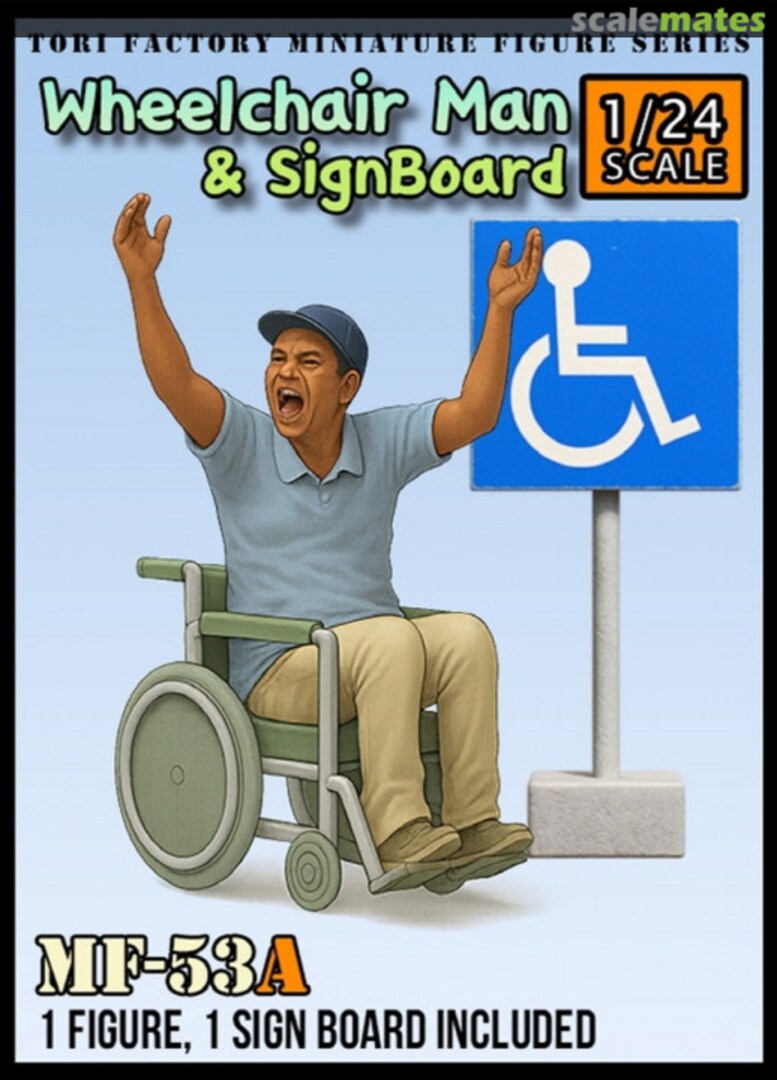 Boxart Wheelchair Man & Signboard MF-53A Tori Factory