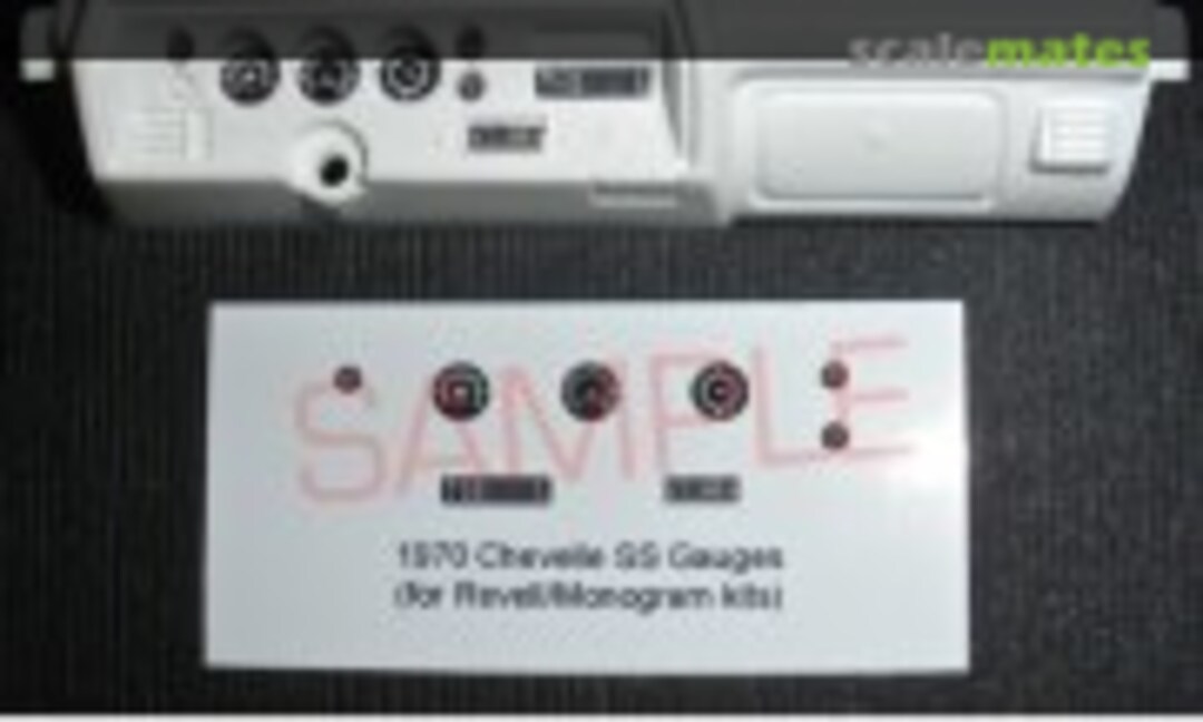 1:24 1970 CHEVELLE SS GAUGE FACES (Best Model Car Parts )