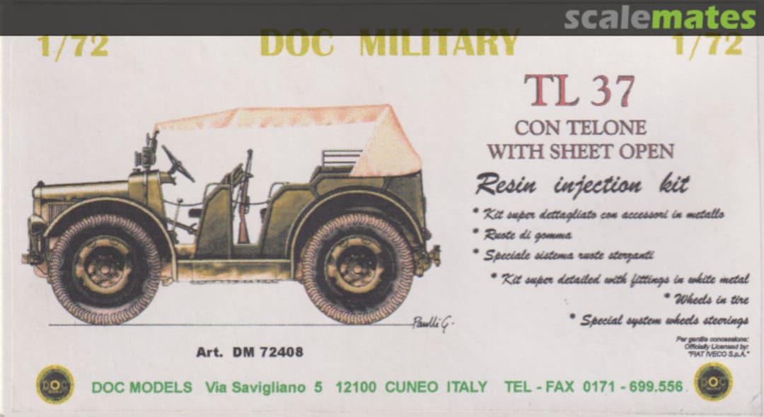 Boxart TL 37 con telone DM72408 DOC Models Boxart TL 37 con telone DM72408 DOC Models