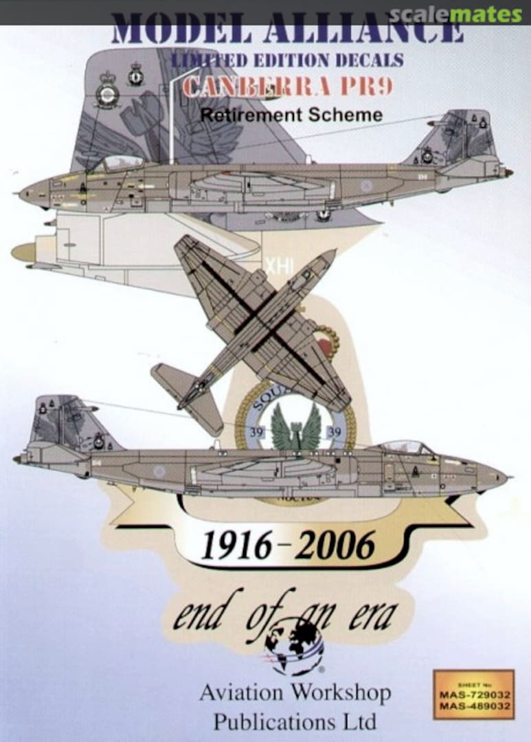 Boxart BAC/EE Canberra: PR.9 Retirement Scheme 2006 MAS-729032 Model Alliance Boxart BAC/EE Canberra: PR.9 Retirement Scheme 2006 MAS-729032 Model Alliance