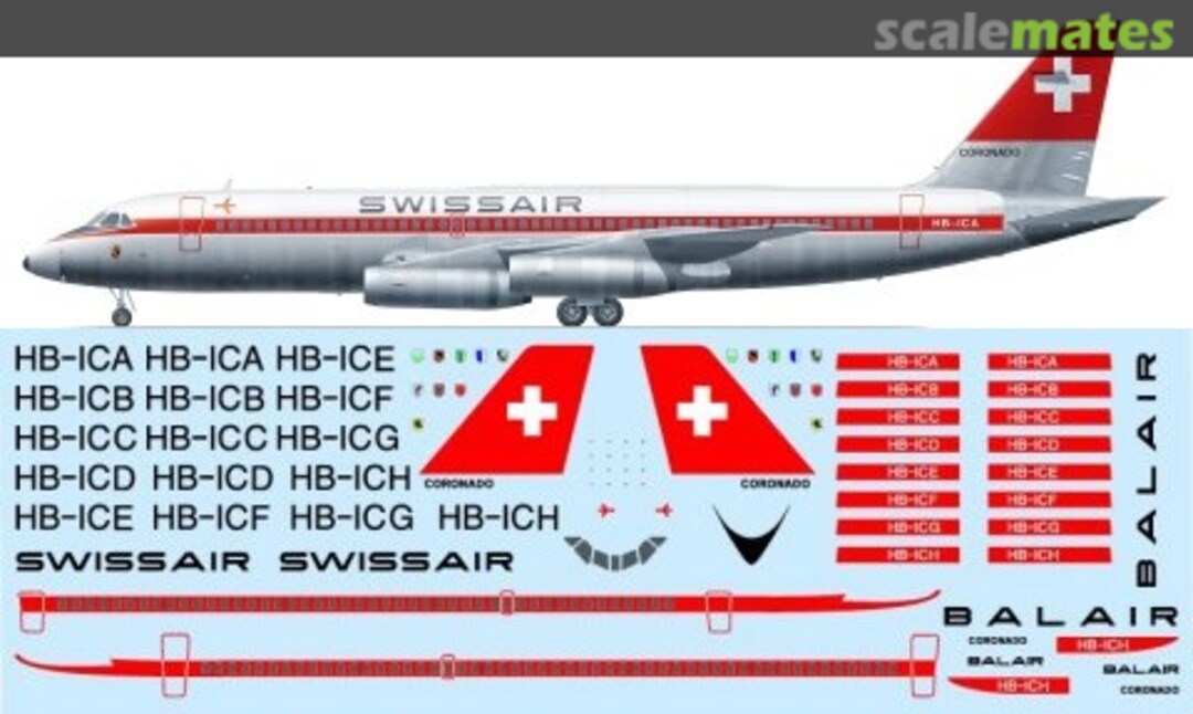 Boxart Convair CV-990-30A-6 FRP4018 F-RSIN Boxart Convair CV-990-30A-6 FRP4018 F-RSIN