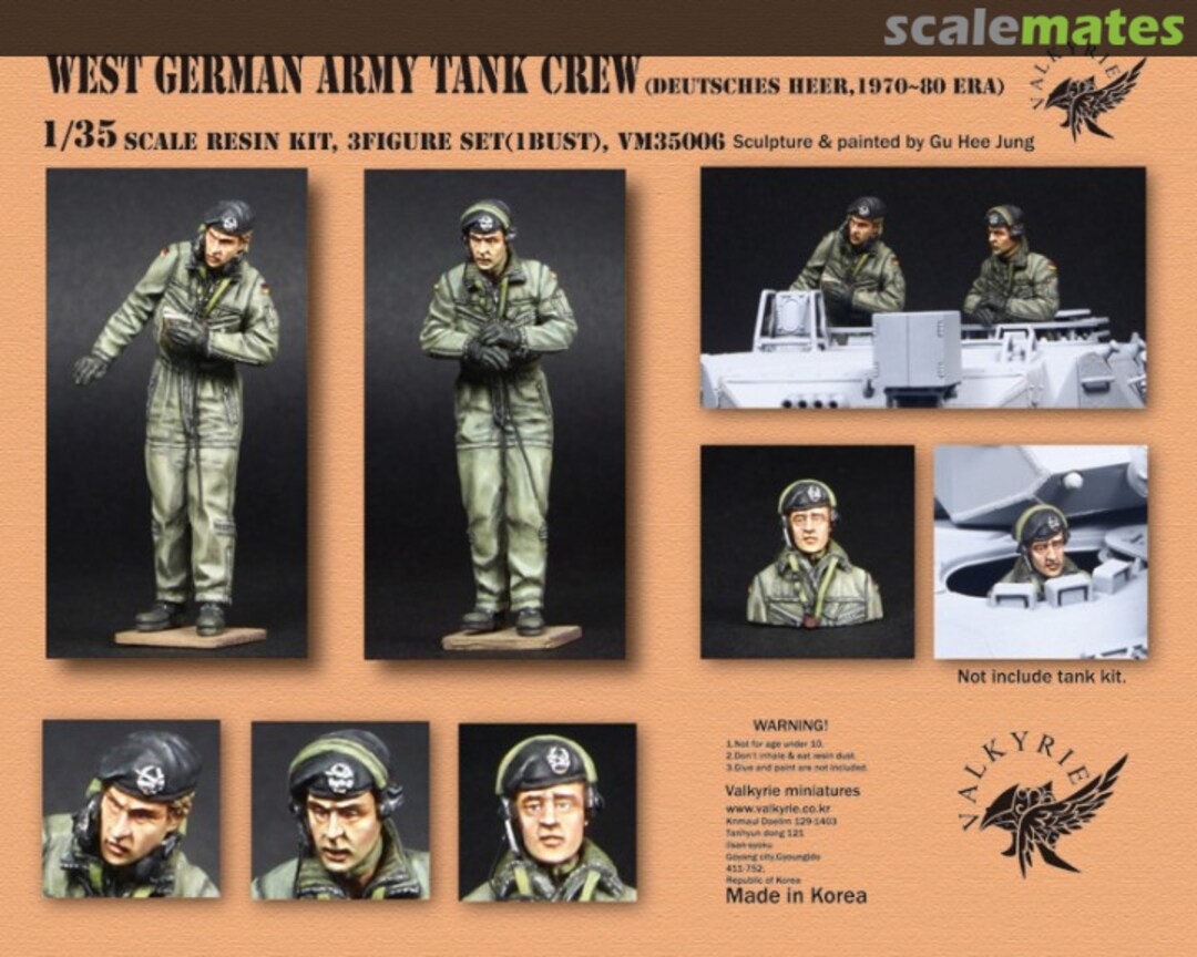 Boxart West German Army Tank Crew VM35006 Valkyrie Miniature Boxart West German Army Tank Crew VM35006 Valkyrie Miniature