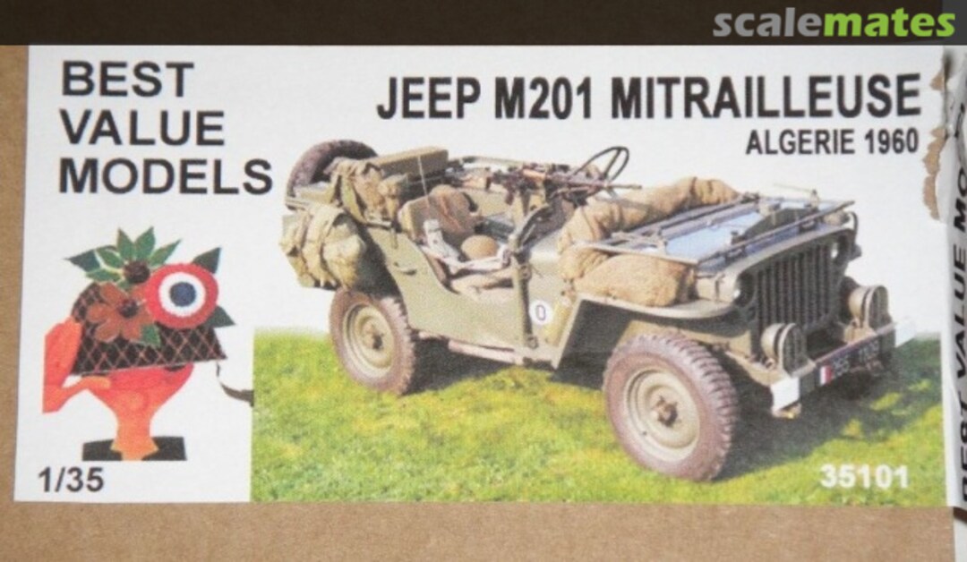 Boxart French Jeep M201 MITRAILLEUSE - 1960/1980 35101 Best Value Models Boxart French Jeep M201 MITRAILLEUSE - 1960/1980 35101 Best Value Models