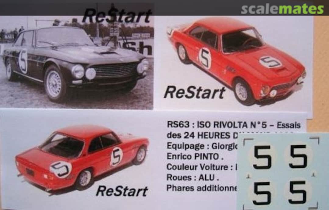 Boxart Iso Rivolta RS63 ReStart Boxart Iso Rivolta RS63 ReStart