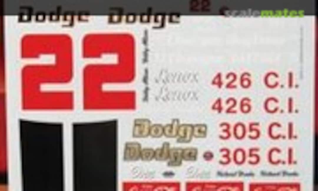 1:25 #22 Bobby Allison / Dick Brooks Dodge Daytona (Powerslide Decals )