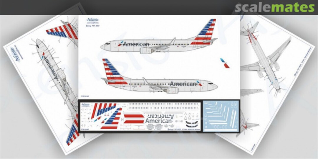 Boxart Boeing 737-8 MAX American Airlines 738MAX-026 Ascensio Boxart Boeing 737-8 MAX American Airlines 738MAX-026 Ascensio