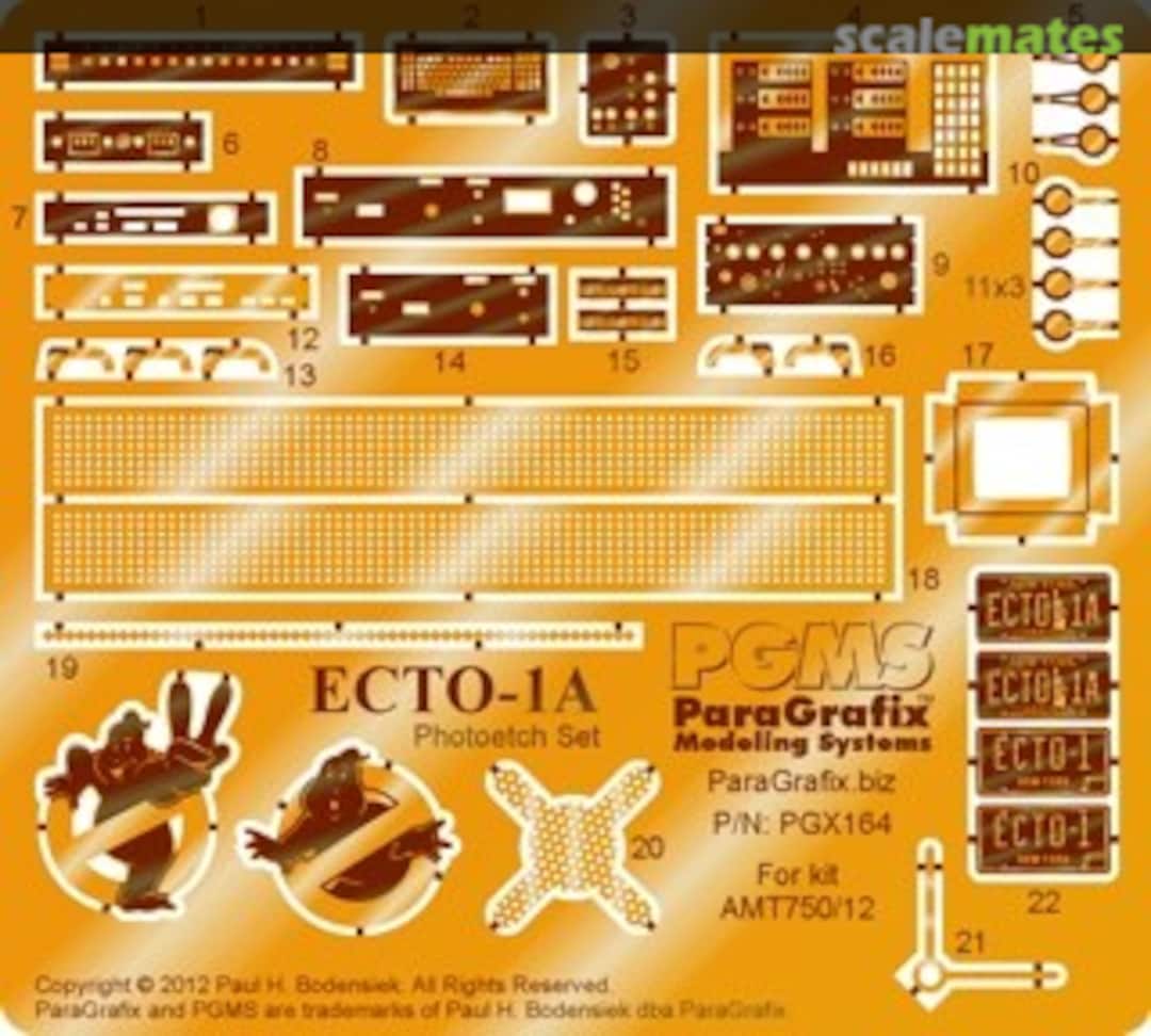 Boxart Ecto-1A Detail Set PGX164 ParaGrafix Modeling Systems Boxart Ecto-1A Detail Set PGX164 ParaGrafix Modeling Systems