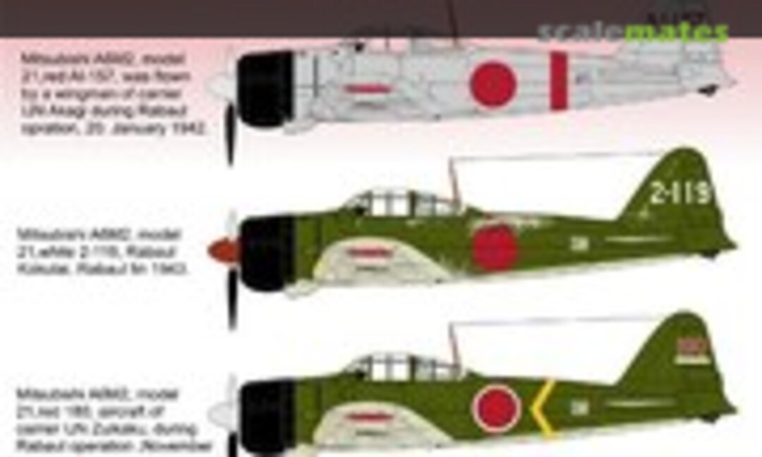 1:72 Mitsubishi A6M2 'Zero' over Rabaul, Part 2 (H-Models Decals HMD72078) HMD72078