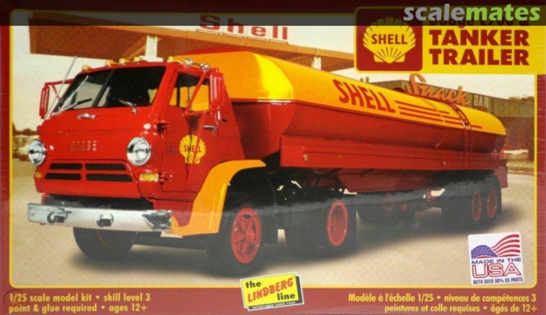 Boxart Dodge L700 Tractor & Tanker Trailer HL118 Lindberg Boxart Dodge L700 Tractor & Tanker Trailer HL118 Lindberg