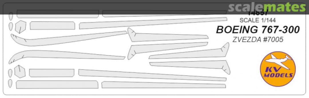 Boxart Boeing 767-300 14857 KV Models Boxart Boeing 767-300 14857 KV Models