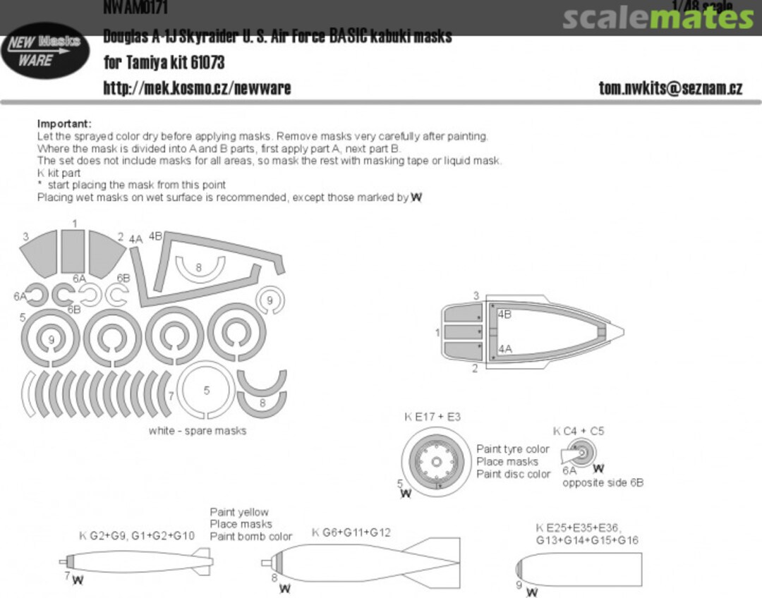 Boxart Douglas A-1J Skyraider BASIC NWAM171 New Ware Boxart Douglas A-1J Skyraider BASIC NWAM171 New Ware