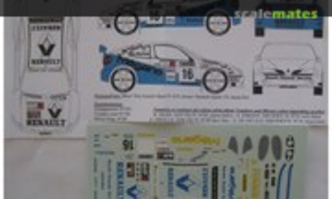 1:43 Renault Mégane Maxi (3304 WWV 74) "Renault" (Renaissance DU 083C) DU 083C