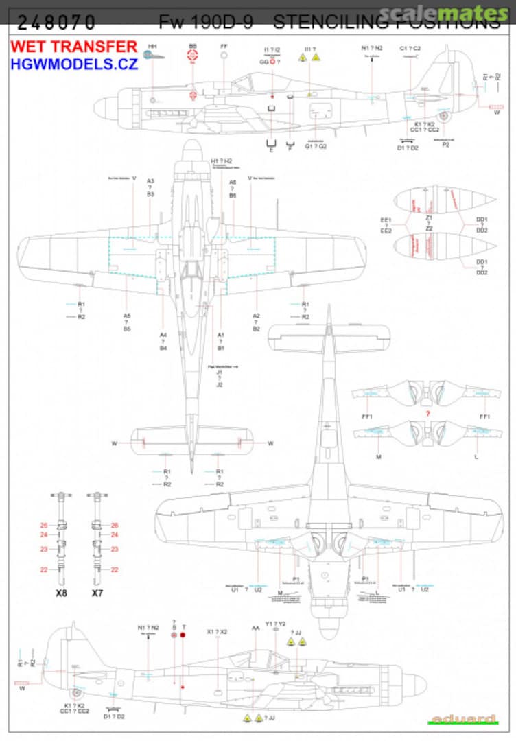 Boxart Fw190D-9 - Stenciling Positions 248070 HGW Models Boxart Fw190D-9 - Stenciling Positions 248070 HGW Models