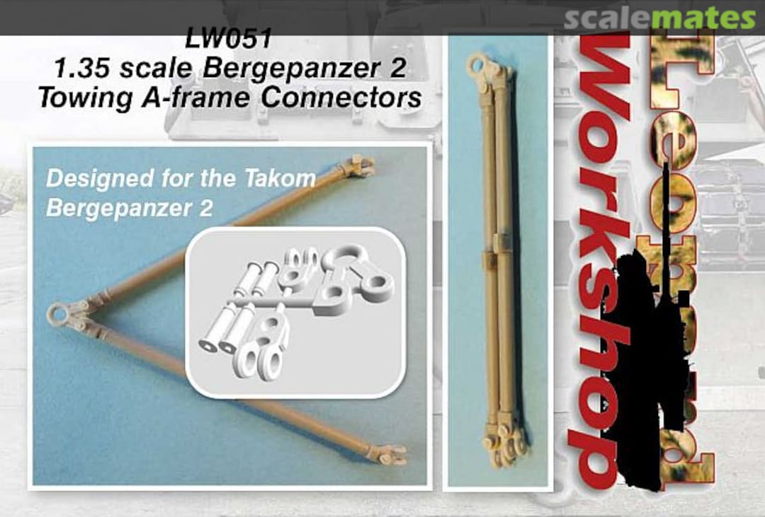 Boxart Bergepanzer 2 Towing A-frame Connectors LW051 Leopard Workshop Boxart Bergepanzer 2 Towing A-frame Connectors LW051 Leopard Workshop