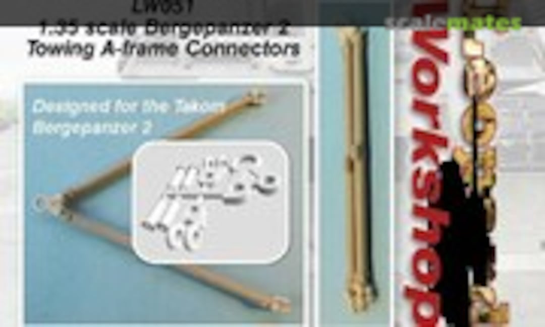 1:35 Bergepanzer 2 Towing A-frame Connectors (Leopard Workshop LW051) LW051