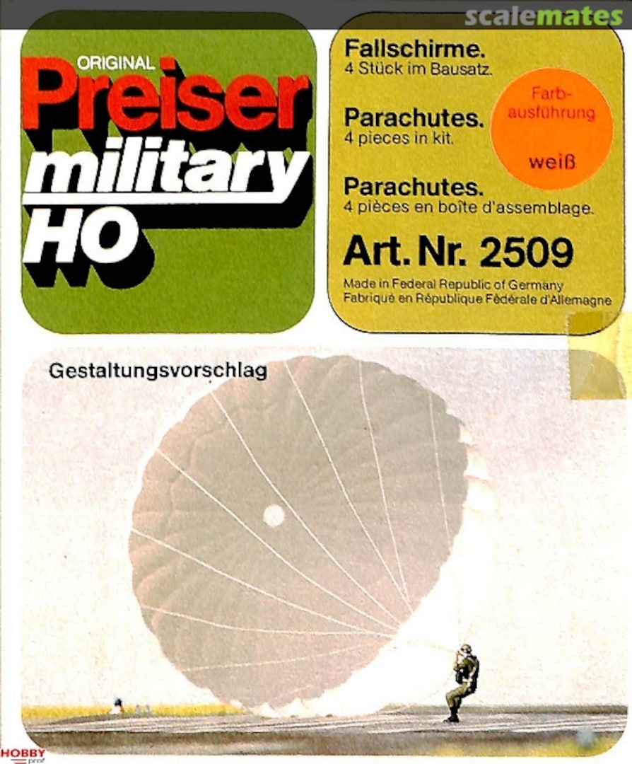 Boxart Parachutes 2509 Preiser Boxart Parachutes 2509 Preiser
