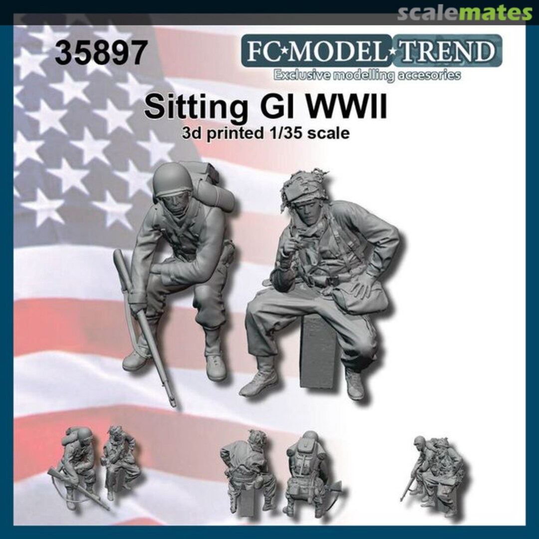 Boxart Sitting GI WWII 35897 FC Model Trend