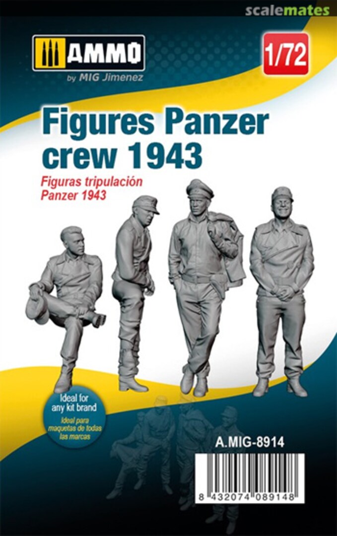Boxart Figures Panzer crew 1943 A.MIG-8914 Ammo by Mig Jimenez Boxart Figures Panzer crew 1943 A.MIG-8914 Ammo by Mig Jimenez