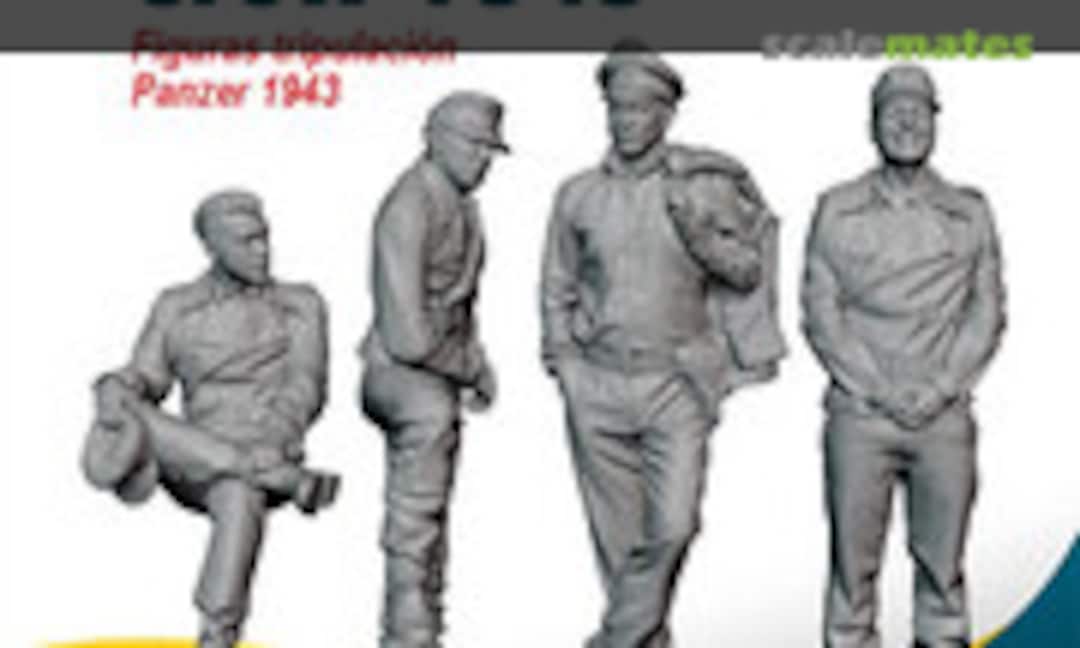 1:72 Figures Panzer crew 1943 (Ammo by Mig Jimenez A.MIG-8914)