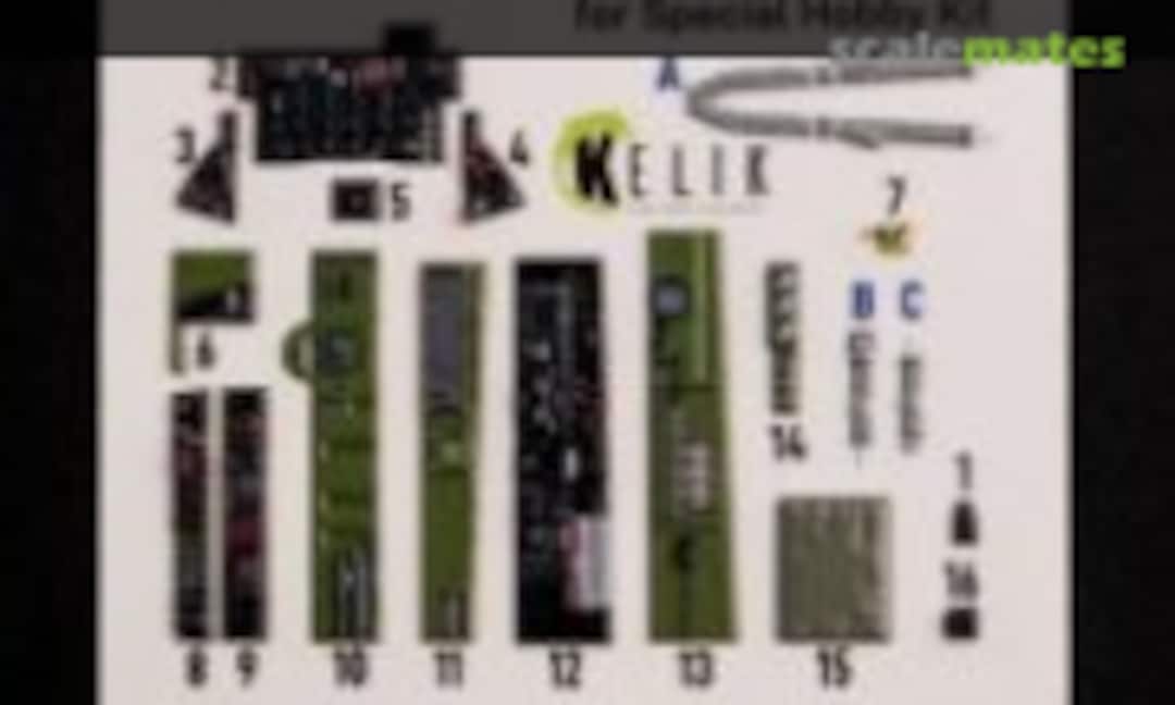 1:72 F-84F Thunderstreak interior 3D decals (Kelik K72079) K72079