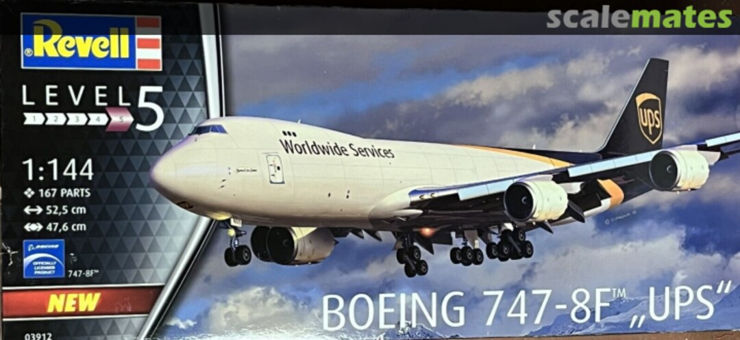 Boxart Boeing 747-8F Freighter UPS 03912 Revell Boxart Boeing 747-8F Freighter UPS 03912 Revell