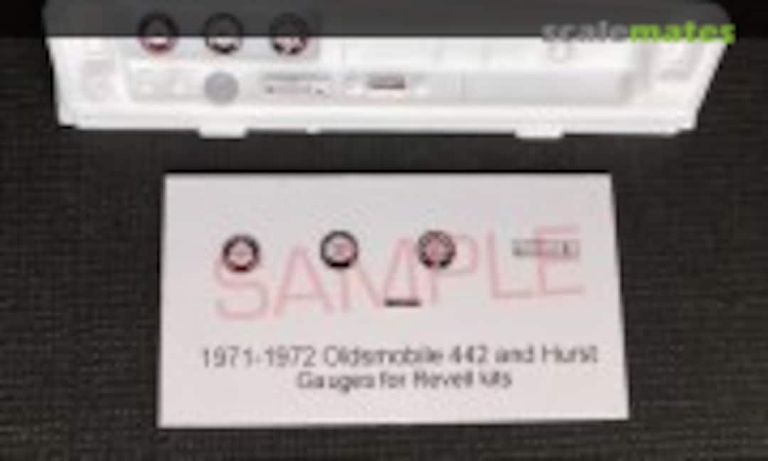 1:25 1971 - 1972 OLDSMOBILE 442 GAUGE FACES (Best Model Car Parts )