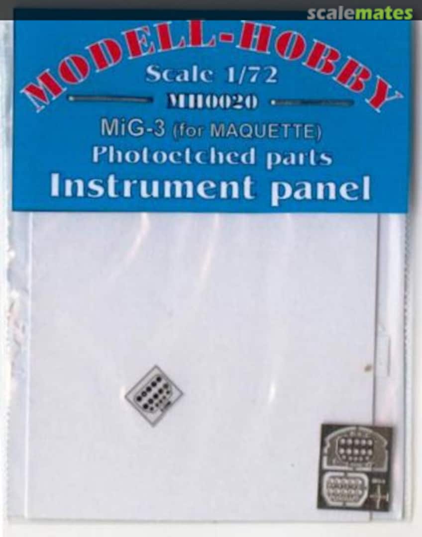Boxart Mikoyan MiG-3 instrument panel MH0020 Modell-Hobby Boxart Mikoyan MiG-3 instrument panel MH0020 Modell-Hobby