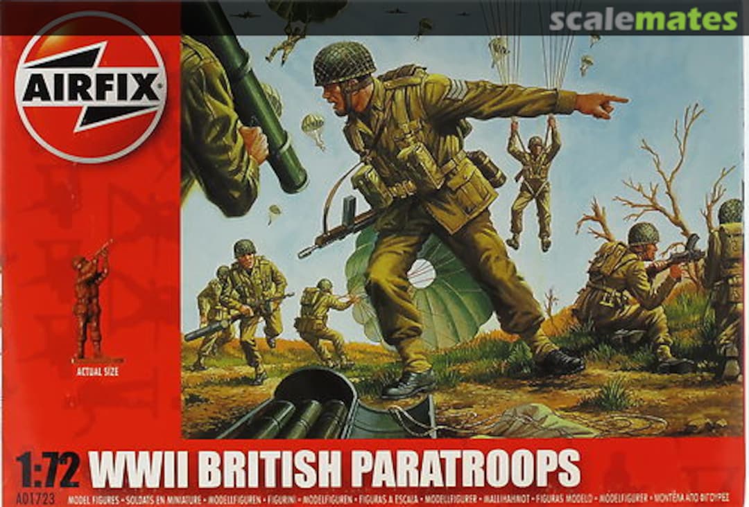 Boxart WWII British Paratroops A01723 Airfix
